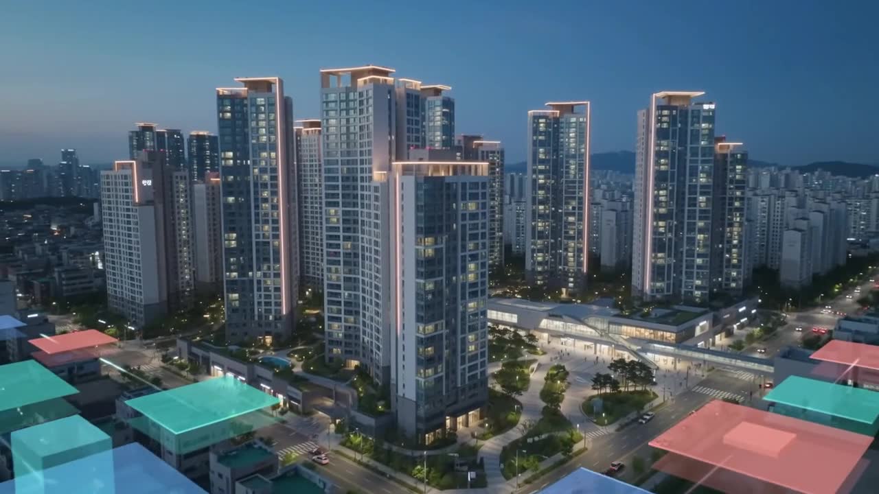 상동역 롯데캐슬 시그니처의 도시 전경